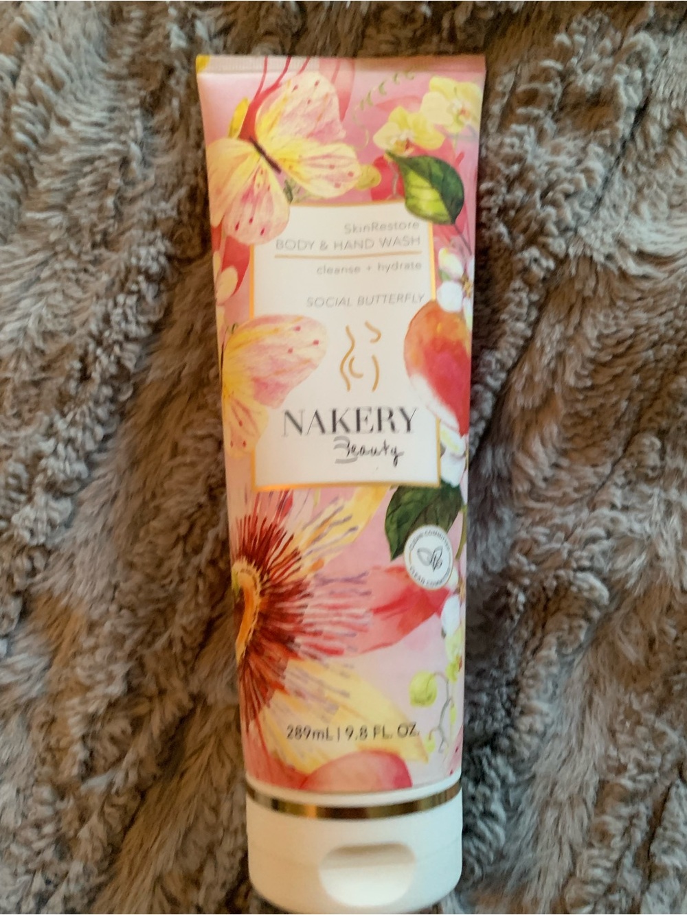 Nakery Beauty Social Butterfly Skin ReStore Body & Hand Wash , New /Sealed